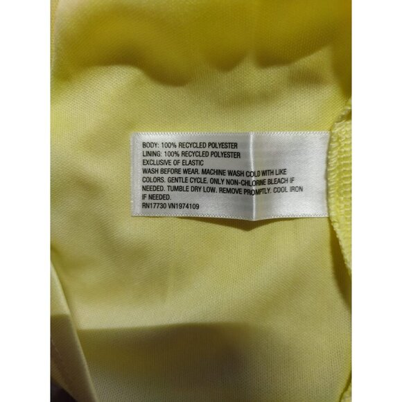 Yellow Art Class Girls Recycled Polyester Smocked Ruffle Dress L (10/12). NWT - Picture 3 of 9